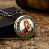 Men's Mother Mary Collection Pocket Watches - 2 Colors-Watches-Gentleman.Clothing
