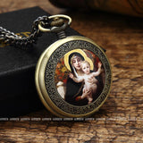 Men's Mother Mary Collection Pocket Watches - 2 Colors-Watches-Gentleman.Clothing