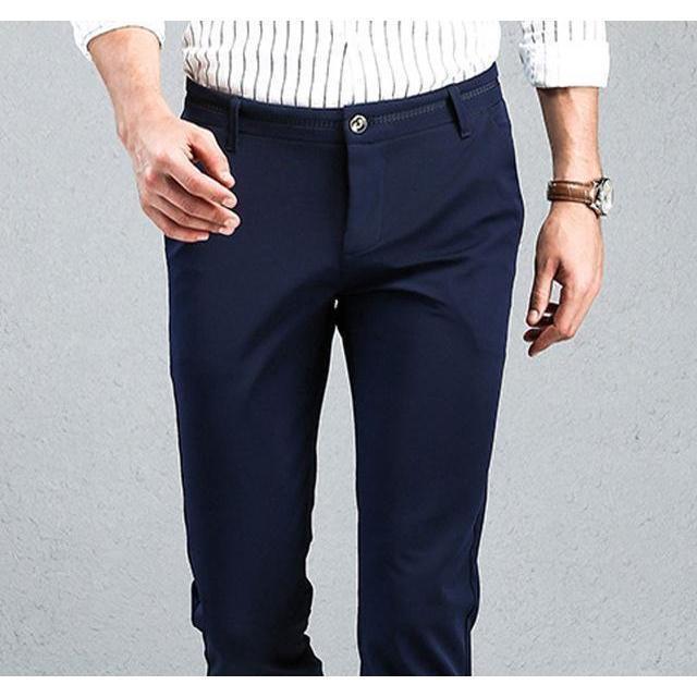 fitted lace wedding dress Slim Fit Pinstripe Suit Pant – Perry Ellis main image 0