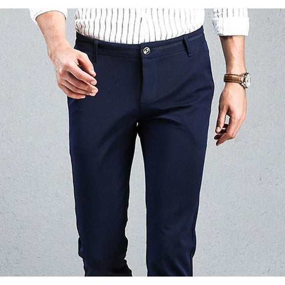 Men's Navy Slim Fit Dress Pants - Multiple Sizes Men's Navy Slim Fit Dress Pants - Multiple Sizes