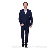 Men's One Button Slim Fit Suit - Three Piece-Suit-Gentleman.Clothing