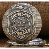 Men's Police Pocket Watch-Watches-Gentleman.Clothing