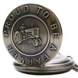 Men's Proud To Be A Farmer Pocket Watch-Watches-Gentleman.Clothing