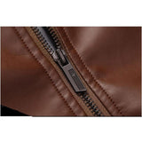 Men's Slim Leather Jacket - 3 Colors-Jacket-Gentleman.Clothing