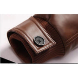 Men's Slim Leather Jacket - 3 Colors-Jacket-Gentleman.Clothing