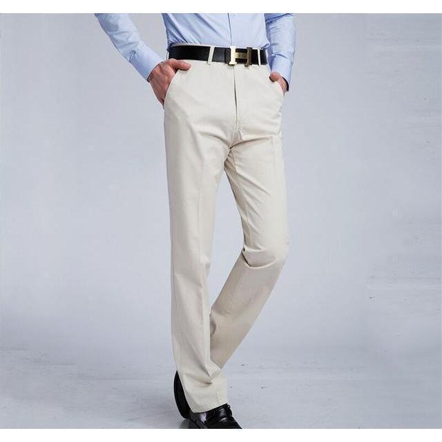 Men's White Slim Fit Dress Pants - Multiple Sizes Men's White Slim Fit Dress Pants - Multiple Sizes