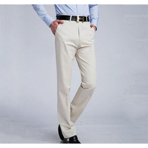 Men's White Slim Fit Dress Pants - Multiple Sizes-Pants-Gentleman.Clothing