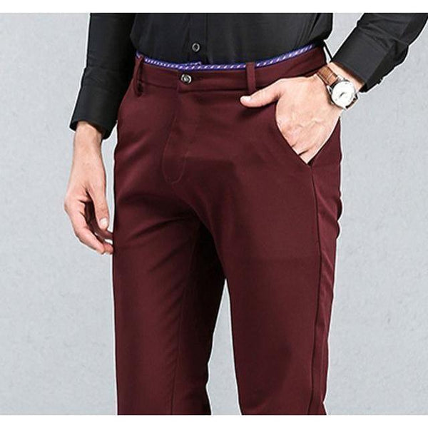 slim fit burgundy dress pants Men's Wine Romantic Bohemian & Boho Quick Fit Guide ivory dress Size Up For This Designer:2T
