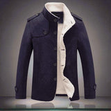 Men's Woolen Trench Coat - 3 Colors-coat-Gentleman.Clothing