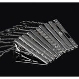 Modern Silver Collection Tie Bars/Clips-Tie Clips-Gentleman.Clothing