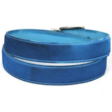 PAUL PARKMAN Men's Blue Suede Belt-Belts-Gentleman.Clothing