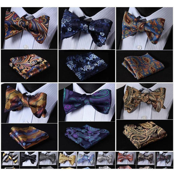 Paisley Bow Ties & Handkerchiefs Collection - Multiple Styles-Bowties-Gentleman.Clothing