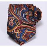 Paisley Wide Necktie & Handkerchief Collection-Neckties-Gentleman.Clothing