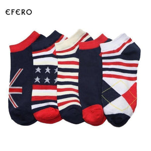 Patriotic USA Collection Ankle Socks - 5 Colors & Styles-Socks-Gentleman.Clothing
