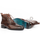 Paul Parkman Hand-Made Wingtip Ankle Boots Brown-Shoes-Gentleman.Clothing