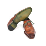Paul Parkman Hand-Made Wingtip Oxford Goodyear Welted Camel Brown-Shoes-Gentleman.Clothing