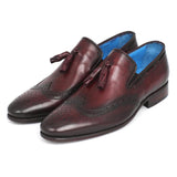 Paul Parkman Hand-Made Wingtip Tassel Loafers Bordeaux-Shoes-Gentleman.Clothing