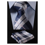Plaid Wide Necktie & Handkerchief Collection-Neckties-Gentleman.Clothing