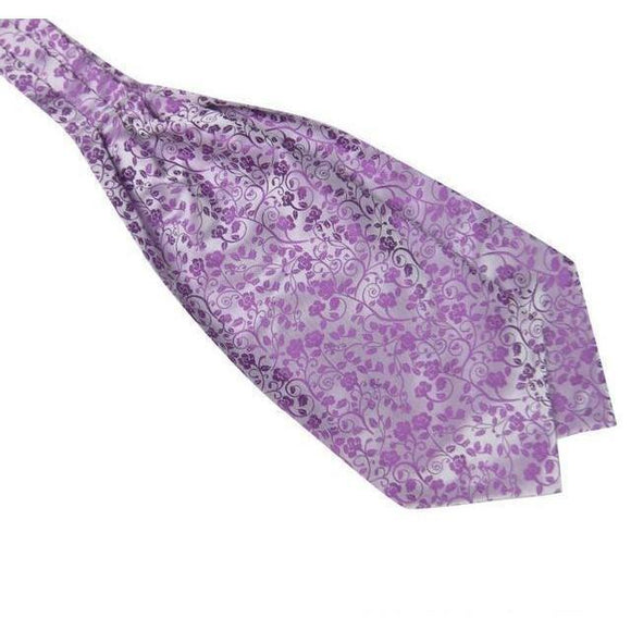 Purple Gentleman Ascot/Cravat Tie-Ascot Ties-Gentleman.Clothing