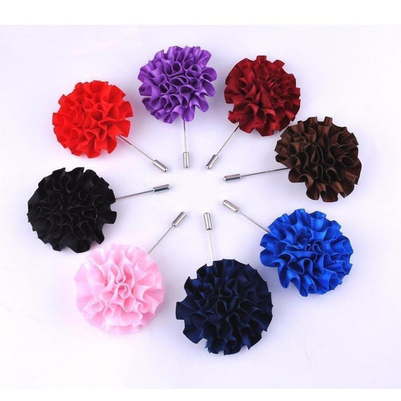 Rose Collection Brooch Boutonnieres - 8 Colors-Brooch-Gentleman.Clothing