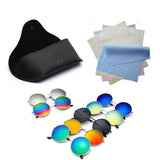 Round Retro Mirror Collection Sunglasses - 15 Colors