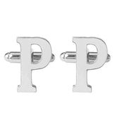 Silver Alphabet Collection Cufflinks - 18 Letters-Cufflinks-Gentleman.Clothing