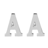 Silver Alphabet Collection Cufflinks - 18 Letters-Cufflinks-Gentleman.Clothing