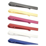 Simple Collection Tie Bars/Clips - 6 Colors-Tie Clips-Gentleman.Clothing