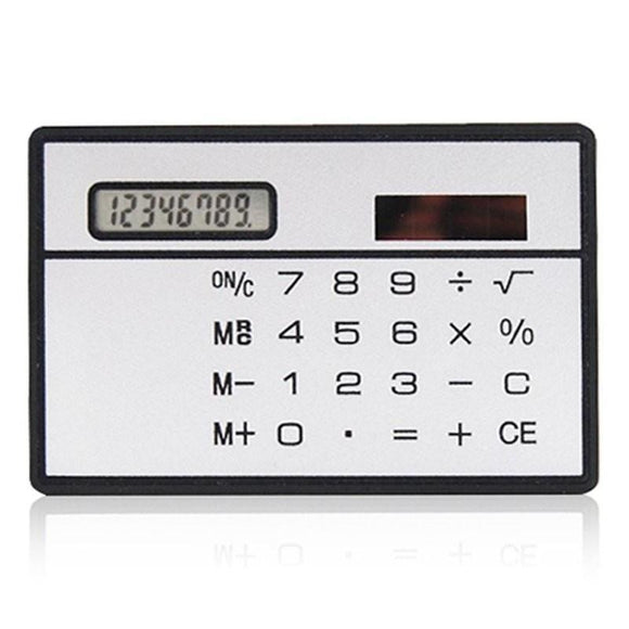 Slim Solar Power Pocket Calculator - 2 Colors-gadget-Gentleman.Clothing