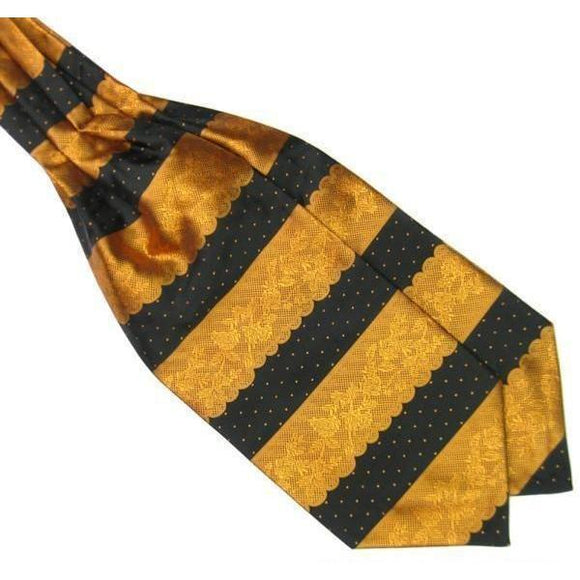 Striped Paisley Polka Ascot/Cravat Tie-Ascot Ties-Gentleman.Clothing
