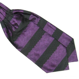 Striped Paisley Polka Ascot/Cravat Tie-Ascot Ties-Gentleman.Clothing