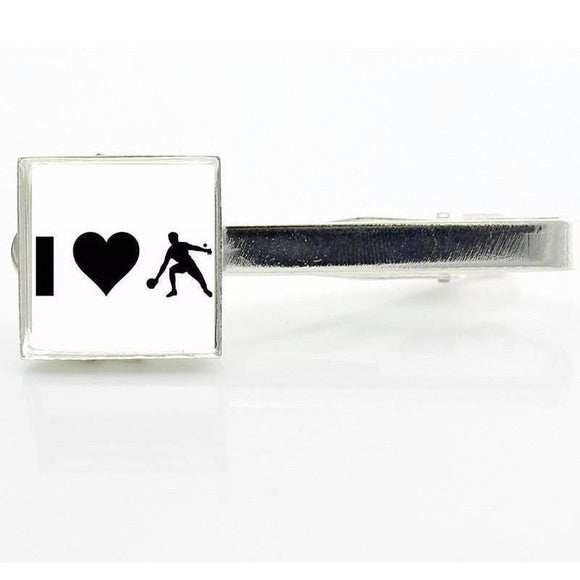 Table Tennis Lovers Collection Tie Bars/Clips - 3 Colors & Styles-Tie Clips-Gentleman.Clothing