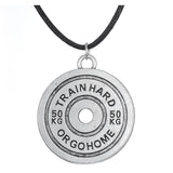 Train Hard Or Go Home Necklace-Necklaces-Gentleman.Clothing