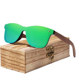 Wooden Walnut Polarized Mirror Lens Sunglasses Collection - 5 Colors-Glasses-Gentleman.Clothing